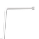 Barra maniglione parete e pavimento per disabili e terza etã€ destra o sinistra alluminio nylon bianco Goman AN-B01/01