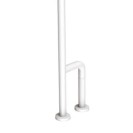 Barra maniglione parete e pavimento per disabili e terza etã€ destra o sinistra alluminio nylon bianco Goman AN-B01/01
