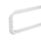 Barra maniglione fissa destra o sinistra per terza etã€ e disabili cm 80 alluminio nylon bianco Goman AN-B03/01