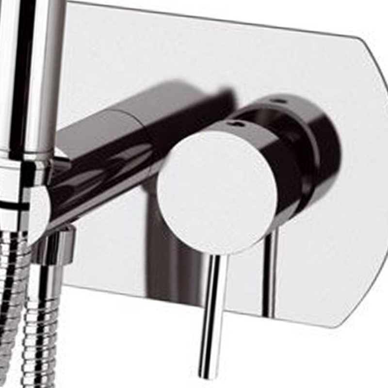 Miscelatore a incasso per shut off con piastra orizzontale cromato - Serie X Style Remer X60W