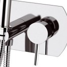Miscelatore a incasso per shut off con piastra orizzontale cromato - Serie X Style Remer X60W