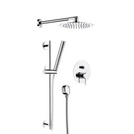 Set doccia completo a incasso con saliscendi cromato - Serie X Style Remer X09S01