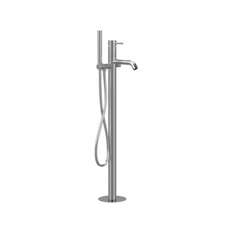 Miscelatore bordo vasca da pavimento acciaio inox - Serie X Style Inox Remer SSX08