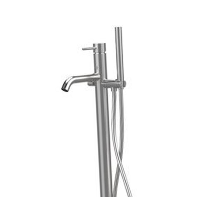 Miscelatore bordo vasca da pavimento acciaio inox - Serie X Style Inox Remer SSX08