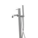 Miscelatore bordo vasca da pavimento acciaio inox - Serie X Style Inox Remer SSX08