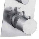 Miscelatore termostatico incasso doccia con deviatore in acciaio inox spazzolato - Serie X Style Inox Remer SSXT09Q
