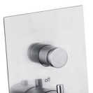 Miscelatore termostatico incasso doccia con deviatore in acciaio inox spazzolato - Serie X Style Inox Remer SSXT09Q