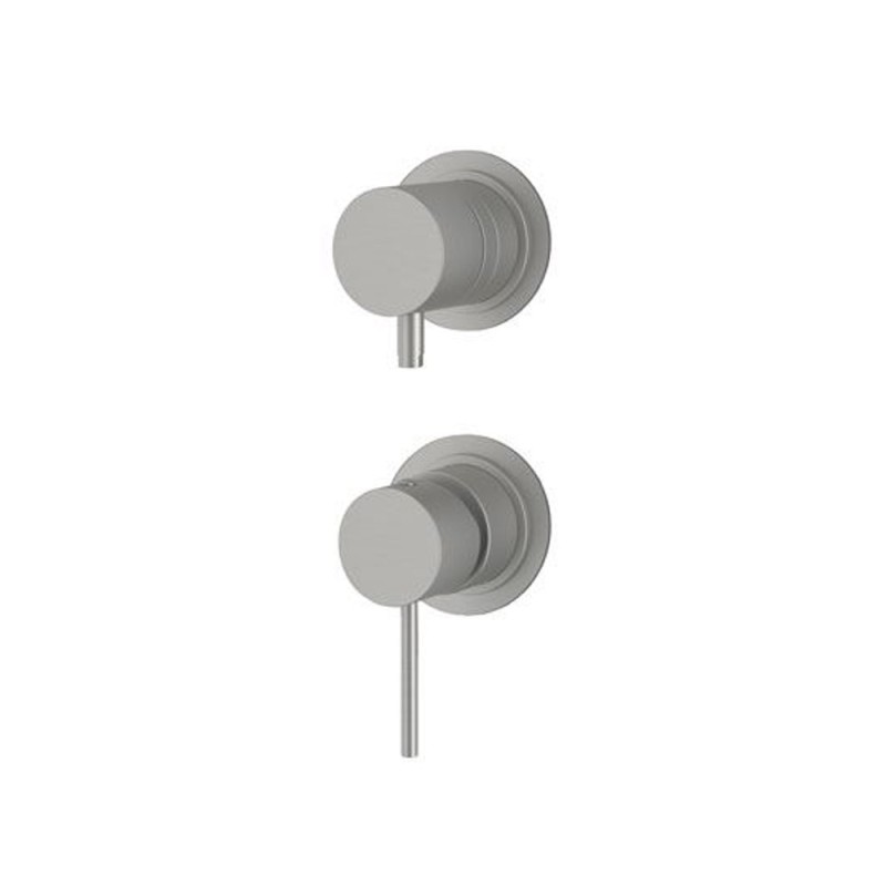 Miscelatore incasso doccia con deviatore a due posizioni in acciaio inox spazzolato - Serie X Style Inox Remer SSX92P