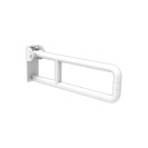 Barra maniglione ribaltabile cm 60 per disabili e terza età alluminio nylon bianco Goman AN-B12/01