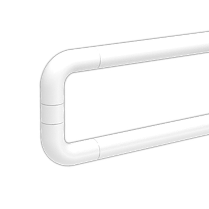 Barra maniglione ribaltabile cm 60 per disabili e terza età alluminio nylon bianco Goman AN-B12/01