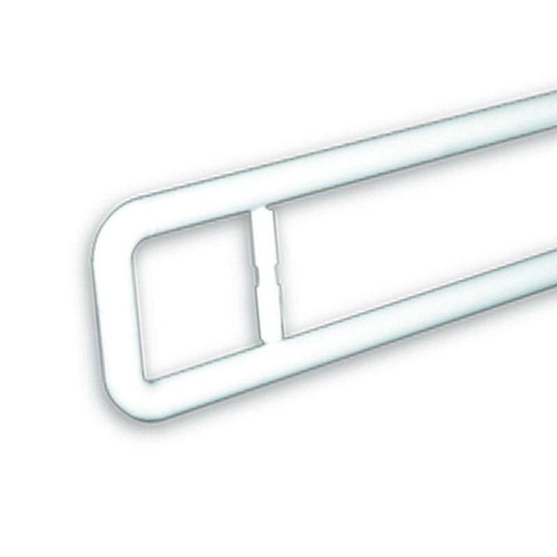 Barra maniglione ribaltabile con porta rotolo cm 80 idoneo a persone disabili e di terza etã€ alluminio nylon bianco Goman AN...