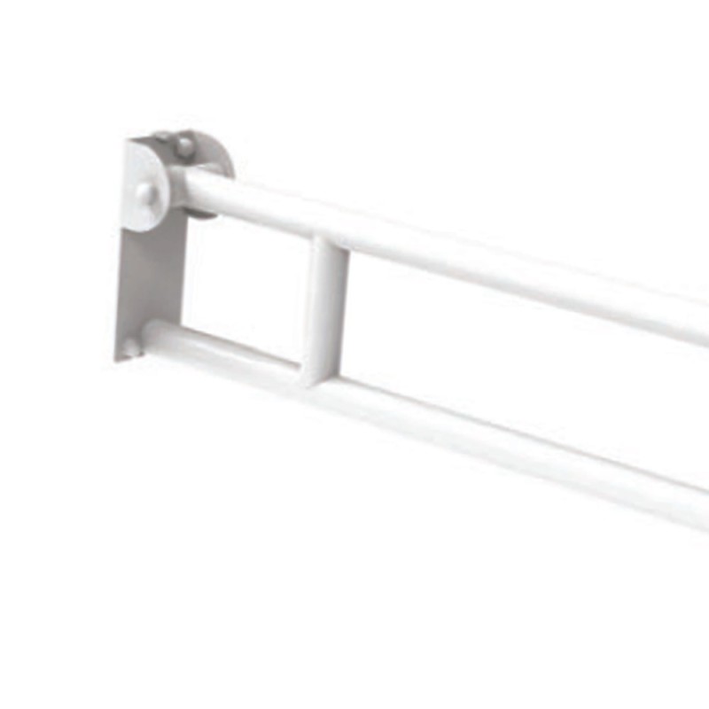 Barra maniglione ribaltabile per disabili e terza etã€ cm 70 alluminio nylon bianco Goman AN-B70/01