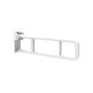 Barra maniglione ribaltabile con porta rotolo per persone di terza etã€ e disabili cm 70 alluminio nylon bianco Goman AN-B71/01