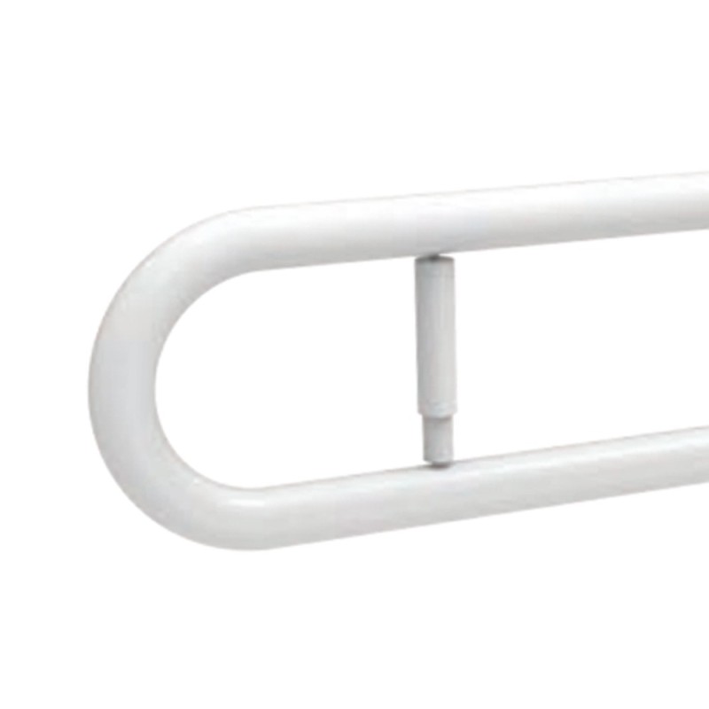 Barra maniglione cm 80 con porta rotolo e piastra rinforzata nylon Goman N-ZB14
