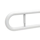 Barra maniglione cm 80 con porta rotolo e piastra rinforzata nylon Goman N-ZB14