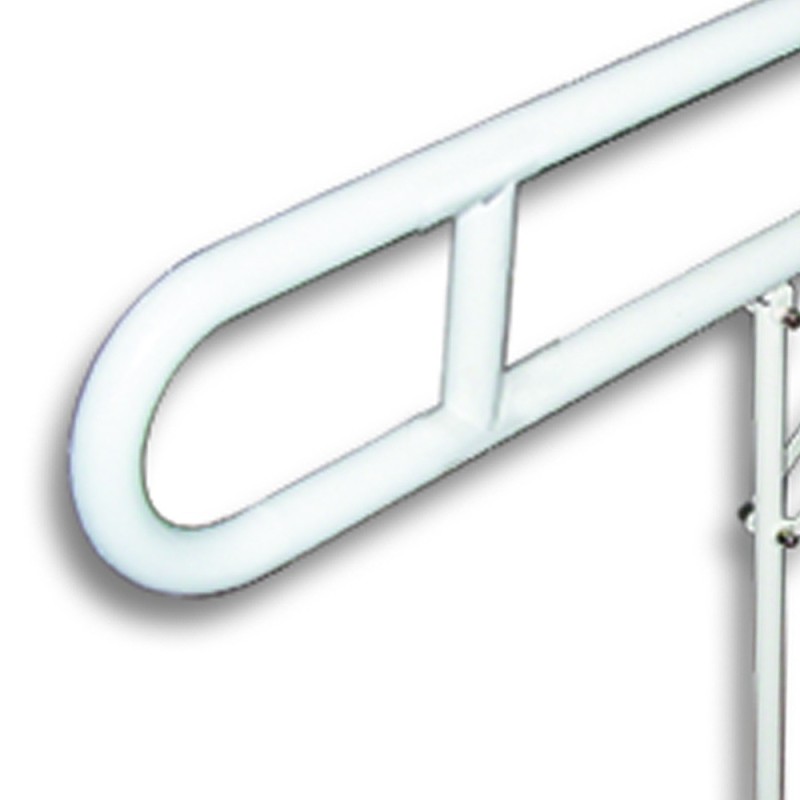 Barra maniglione 80 cm con porta rotolo e rinforzo verticale a terra nylon Goman N-ZB16