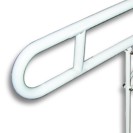Barra maniglione 80 cm con porta rotolo e rinforzo verticale a terra nylon Goman N-ZB16