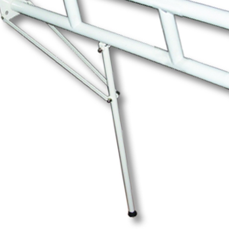 Barra maniglione 80 cm con porta rotolo e rinforzo verticale a terra nylon Goman N-ZB16