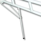 Barra maniglione 80 cm con porta rotolo e rinforzo verticale a terra nylon Goman N-ZB16
