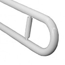 Barra maniglione ribaltabile cm75 piastra rinforzata nylon Goman N-ZB75