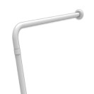 Maniglione barra a parete e pavimento con rinforzo universale cm 80x80 bianco Goman ZB01/01