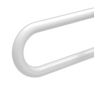 Barra maniglione fissa cm60 con rinforzo rotante inox bianco Goman XB02U/01