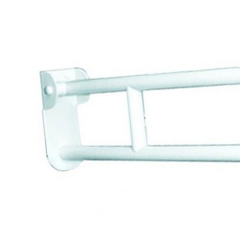 Maniglione barra ribaltabile 80 cm con porta rotolo e piastra rinforzata Goman ZB14/01