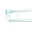 Maniglione barra ribaltabile 80 cm con porta rotolo e piastra rinforzata Goman ZB14/01