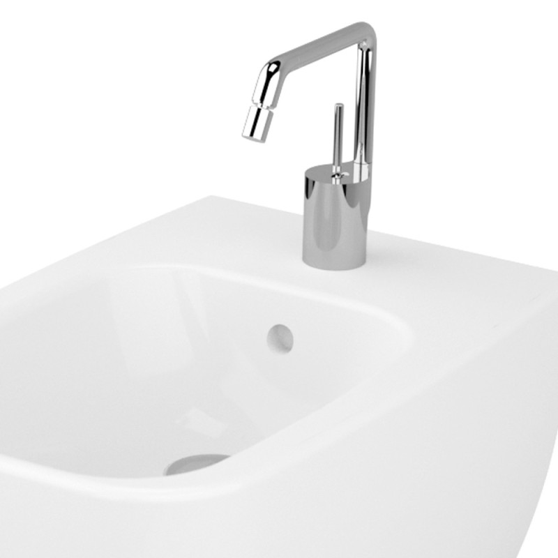 Bidet sospeso monoforo in ceramica - Serie Shift Vitra SFUCER0712BS