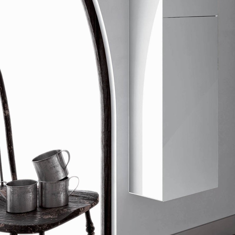 Colonna sospesa look 150h 24p 30l bianco lucido profondita' ridotta 24 cm ROYO SCAMOB0035CO