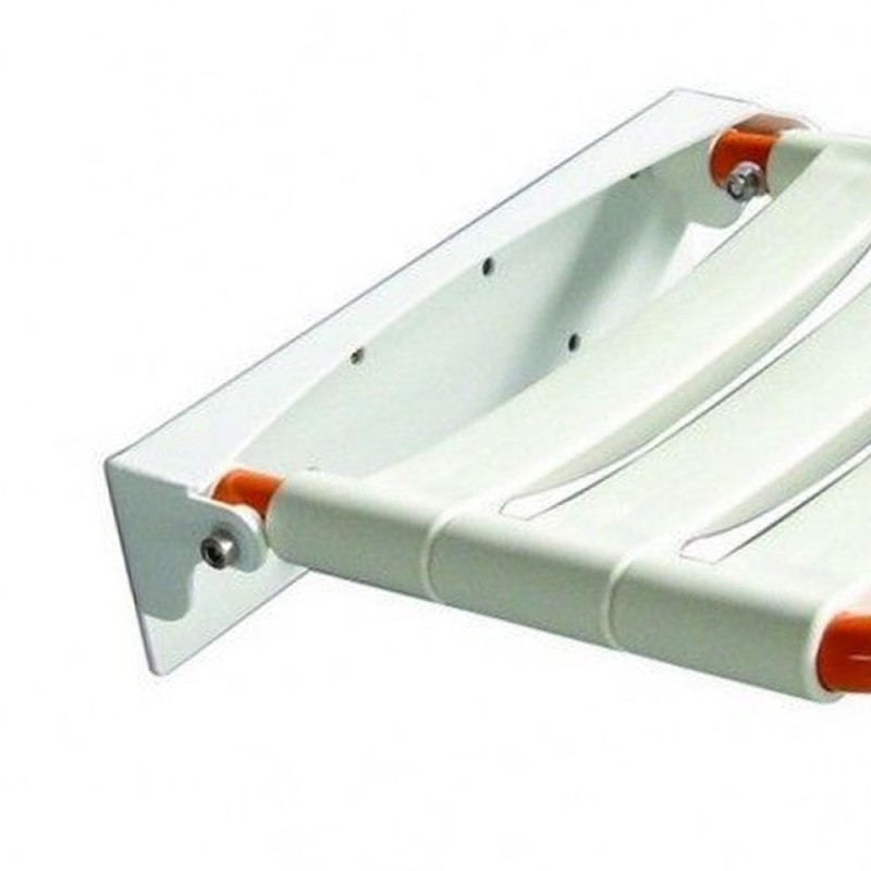 Sedile per doccia ribaltaltabile inox lucido/arancio Goman LEO-X818/65