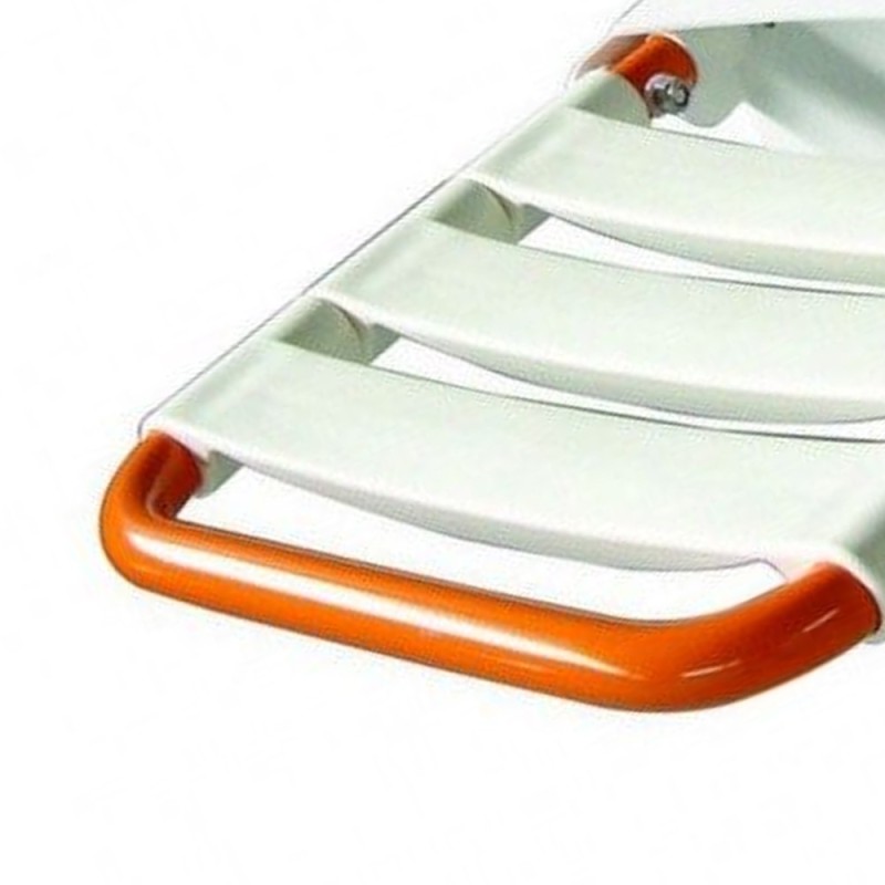 Sedile per doccia ribaltaltabile inox lucido/arancio Goman LEO-X818/65