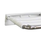 Seggiolino per doccia ribaltabile inox lucido seduta con doghe Goman X811/93