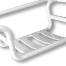 Sedile per vasca e doghe bianche Goman AN-800B/01