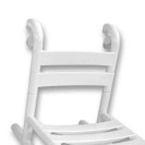 Sedile asportabile per doccia con doghe bianche Goman AN-831B/01