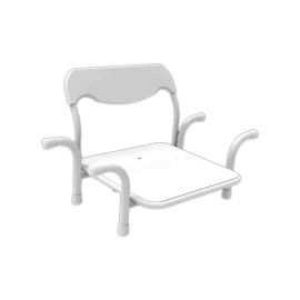 Sedile inox per vasca standard nylon Goman N-X800