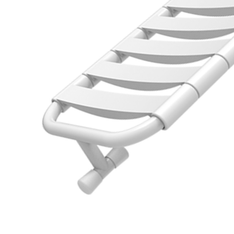 Seggiolino ribaltabile per vasca con doghe, in inox con rivestimento nylon Goman N-X801
