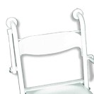 Sedile doccia ribaltabile con braccioli reclinabili e schienale, inox nylon Goman N-X820
