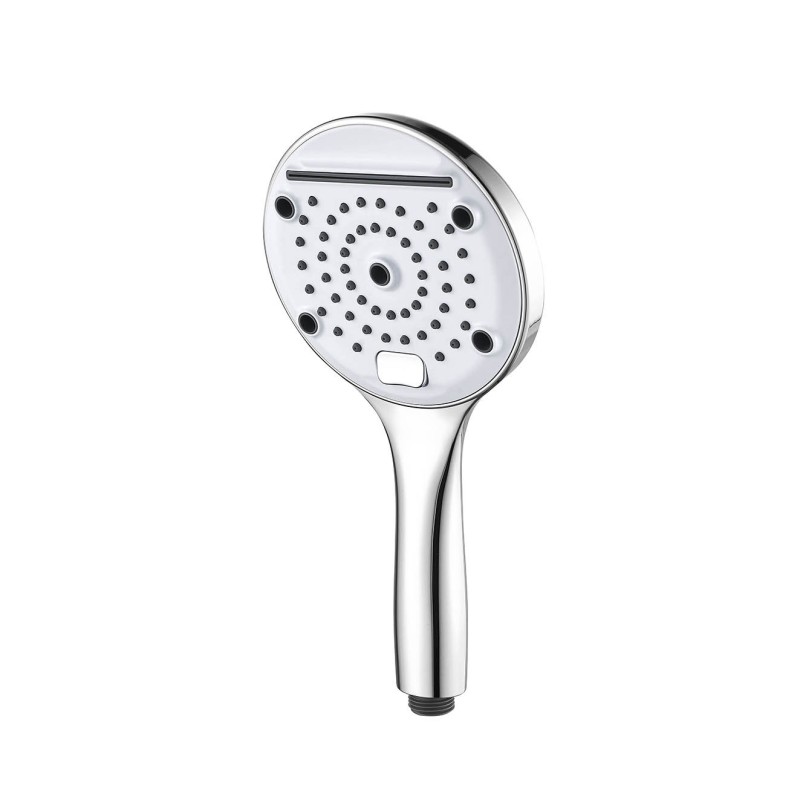 Doccetta tonda cromata a 3 funzioni con pulsante cambio getto - serie Victoria Idrobric SAPDOC0239BI
