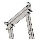 Supporto seggiolino doccia x812 01 per pareti in cartongesso Goman STF17/01