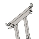 Supporto seggiolino doccia x810 01 per pareti in cartongesso Goman STF19/01