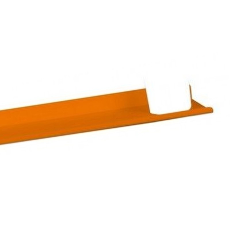 Mensola alluminio arancio con bicchiere Goman LEO-B163/65