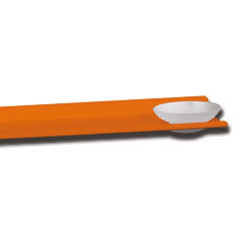 Mensola alluminio arancio con piattino porta sapone Goman LEO-B164/65