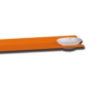 Mensola alluminio arancio con piattino porta sapone Goman LEO-B164/65