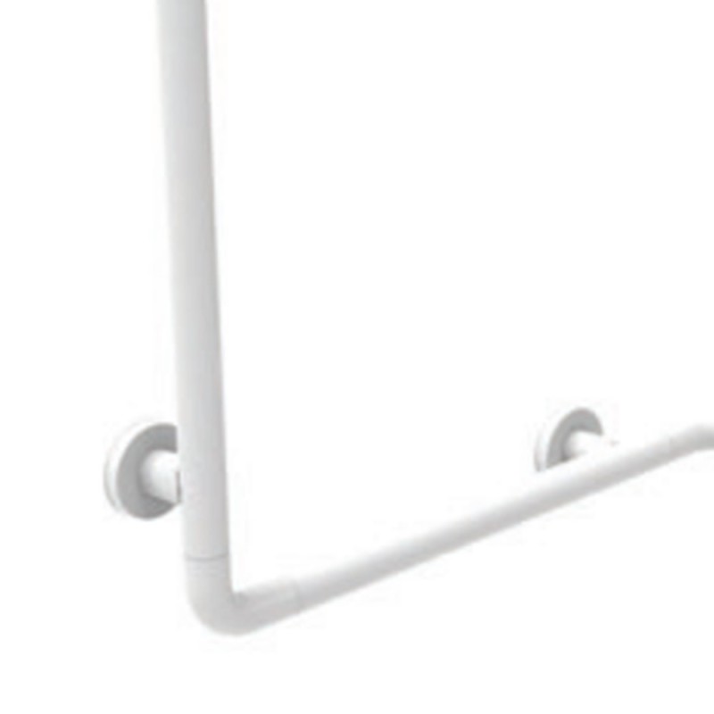 Angolare di sicurezza sx-dx 70x70x80h alluminio bianco Goman AN-A05/01