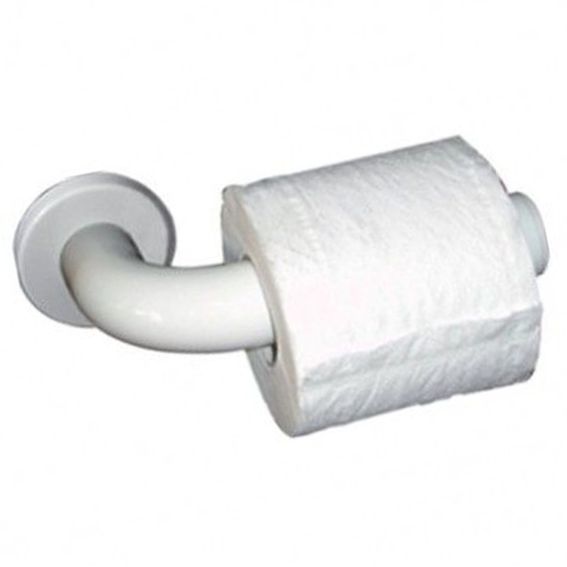 Portarotolo singolo in alluminio bianco Goman AN-B112/01
