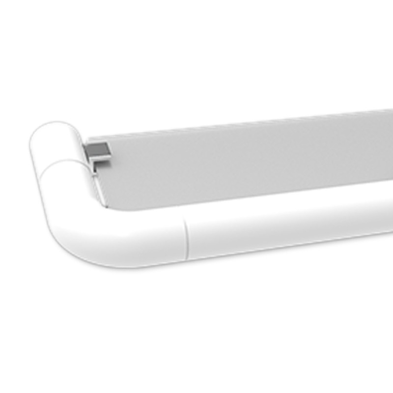 Mensola con porta bicchiere in alluminio bianco Goman AN-B163/01