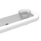 Mensola con porta bicchiere in alluminio bianco Goman AN-B163/01