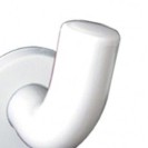 Appendiabiti singolo in allumionio bianco Goman AN-B198/01