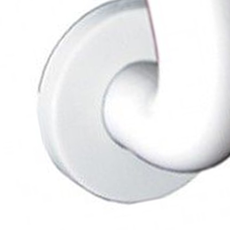 Appendiabiti singolo in allumionio bianco Goman AN-B198/01